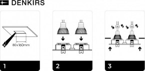 DK3022-BK Встраиваемый светильник, IP 20, 10 Вт, GU5.3, LED, черный, пластик в Можге - mozhga.ok-mebel.com | фото 6