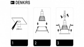 DK3026-WH Встраиваемый светильник, IP 20, 10 Вт, GU5.3, LED, белый, пластик в Можге - mozhga.ok-mebel.com | фото 7