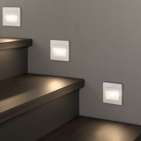 DK3050-WH Светильник встраиваемый в стену, IP 20, LED 3000, 1 Вт, белый, пластик в Можге - mozhga.ok-mebel.com | фото 6