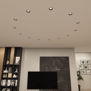 DK3055-BK Встраиваемый светильник, IP 20, 10 Вт, GU5.3, LED, черный, пластик в Можге - mozhga.ok-mebel.com | фото 3