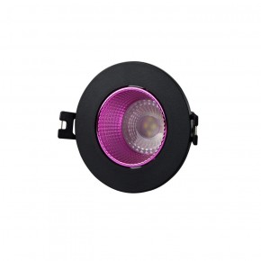 DK3061-BK+PI Встраиваемый светильник, IP 20, 10 Вт, GU5.3, LED, черный/розовый, пластик в Можге - mozhga.ok-mebel.com | фото