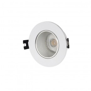 DK3061-WH+CH Встраиваемый светильник, IP 20, 10 Вт, GU5.3, LED, белый/хром, пластик в Можге - mozhga.ok-mebel.com | фото