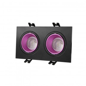 DK3072-BK+PI Встраиваемый светильник, IP 20, 10 Вт, GU5.3, LED, черный/розовый, пластик в Можге - mozhga.ok-mebel.com | фото