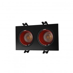 DK3072-BK+RD Встраиваемый светильник, IP 20, 10 Вт, GU5.3, LED, черный/красный, пластик в Можге - mozhga.ok-mebel.com | фото