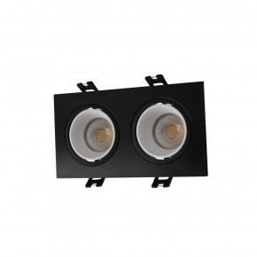 DK3072-BK+WH Встраиваемый светильник, IP 20, 10 Вт, GU5.3, LED, черный/белый, пластик в Можге - mozhga.ok-mebel.com | фото