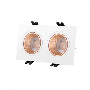 DK3072-WBR Встраиваемый светильник, IP 20, 10 Вт, GU5.3, LED, белый/бронзовый, пластик в Можге - mozhga.ok-mebel.com | фото