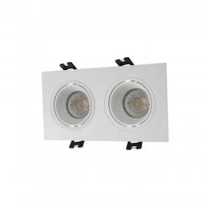 DK3072-WH Встраиваемый светильник, IP 20, 10 Вт, GU5.3, LED, белый/белый, пластик в Можге - mozhga.ok-mebel.com | фото