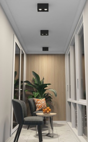 DK3085-BK+CH Светильник накладной IP 20, 10 Вт, GU5.3, LED, черный/хром, пластик в Можге - mozhga.ok-mebel.com | фото 2