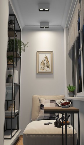 DK3085-WB+WH Светильник накладной IP 20, 10 Вт, GU5.3, LED, бело-черный/белый, пластик в Можге - mozhga.ok-mebel.com | фото 2