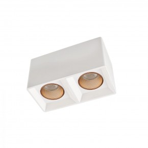 DK3085-WH+BR Светильник накладной IP 20, 10 Вт, GU5.3, LED, белый/бронзовый, пластик в Можге - mozhga.ok-mebel.com | фото