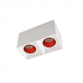 DK3085-WH+RD Светильник накладной IP 20, 10 Вт, GU5.3, LED, белый/красный, пластик в Можге - mozhga.ok-mebel.com | фото