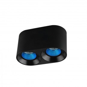 DK3096-BK+CY Светильник накладной IP 20, 10 Вт, GU5.3, LED, черный/голубой, пластик в Можге - mozhga.ok-mebel.com | фото