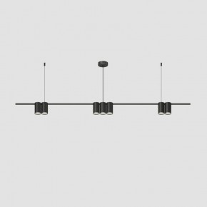 DK4063-BK Подвесной светильник ORBIT, IP20, 7xGU10 LED до 15 Вт, черный матовый, алюминий в Можге - mozhga.ok-mebel.com | фото