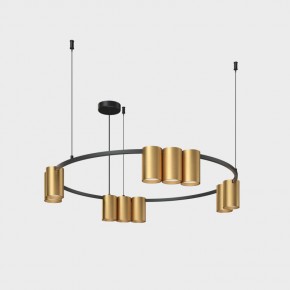 DK4065-BK+SG Подвесной светильник ORBIT , IP20, 10xGU10 LED до 15 Вт, черный + сатинированное золото, алюминий в Можге - mozhga.ok-mebel.com | фото 2