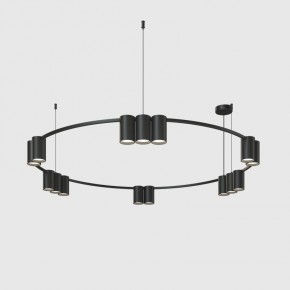 DK4067-BK Подвесной светильник ORBIT, IP20, 15xGU10 LED до 15 Вт, черный матовый, алюминий в Можге - mozhga.ok-mebel.com | фото
