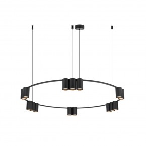 DK4067-BK Подвесной светильник ORBIT, IP20, 15xGU10 LED до 15 Вт, черный матовый, алюминий в Можге - mozhga.ok-mebel.com | фото 3