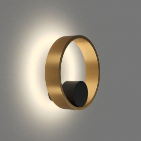 DK5060-BK+SG Бра ORBIT, IP20, 3000К, LED, 10 Вт, черный + сатинированное золото, алюминий в Можге - mozhga.ok-mebel.com | фото 3