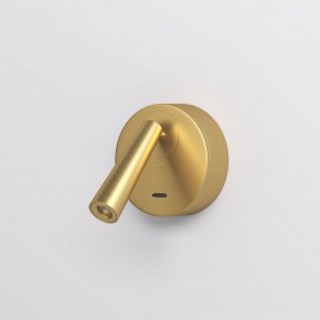 DK5072-SB Бра SHINE WALL со светодиодом, D104*H68, IP20, 3000К, 3W, RA?90, сатинированная латунь, алюминий в Можге - mozhga.ok-mebel.com | фото 2