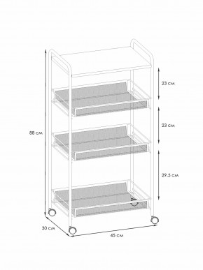 Э 357 С Этажерка "Ладья 34КС" Серый в Можге - mozhga.ok-mebel.com | фото 2