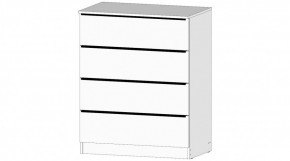 ЭЛЕГАНТ Комод 4 ящика (белый) в Можге - mozhga.ok-mebel.com | фото
