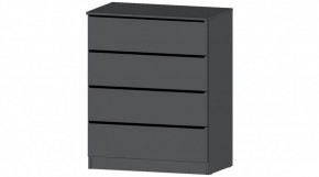 ЭЛЕГАНТ Комод 4 ящика (графит) в Можге - mozhga.ok-mebel.com | фото
