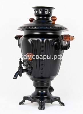 Электрический самовар "Черный Русский" матовая рюмка в наборе на 3 литра (Ограниченная серия) в Можге - mozhga.ok-mebel.com | фото 2