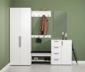 ЭЙР прихожая (модульная) Белый Шагрень в Можге - mozhga.ok-mebel.com | фото