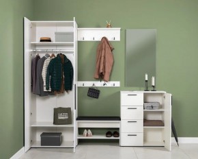 ЭЙР прихожая (модульная) Белый Шагрень в Можге - mozhga.ok-mebel.com | фото 2