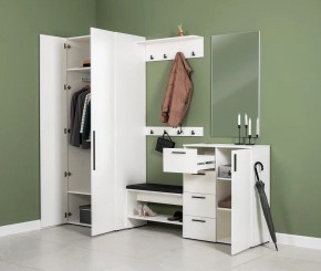 ЭЙР прихожая (модульная) Белый Шагрень в Можге - mozhga.ok-mebel.com | фото 27