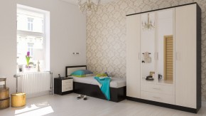 Фиеста Кровать 0900, цвет венге/дуб лоредо, ШхГхВ 93,5х203,5х80 см., сп.м. 900х2000 мм., без матраса, основание есть в Можге - mozhga.ok-mebel.com | фото 5