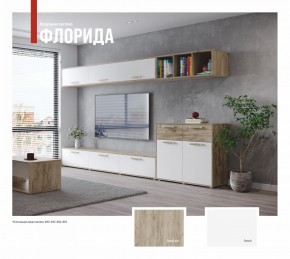 ФЛОРИДА Гостиная (модульная) дуб серый/белый в Можге - mozhga.ok-mebel.com | фото