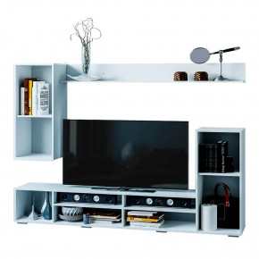 Гостиная Диаманд (белый/белый глянец) в Можге - mozhga.ok-mebel.com | фото 2