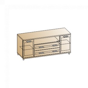 Гостиная Мелисса Композиция 1 (Гикори Джексон светлый) в Можге - mozhga.ok-mebel.com | фото 4