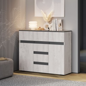 Гостиная Мрия (модульная) Бетон пайн светлый/Графит в Можге - mozhga.ok-mebel.com | фото 17