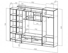 ОСКАР Гостиная (Венге/Анкор светлый) в Можге - mozhga.ok-mebel.com | фото 2