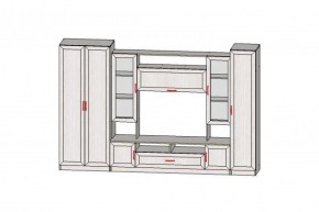 Гостиная ПРАГА-1 Анкор белый в Можге - mozhga.ok-mebel.com | фото 2