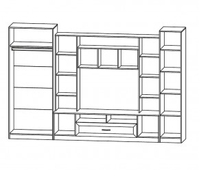 ПРАГА Гостиная (модульная) в Можге - mozhga.ok-mebel.com | фото 2