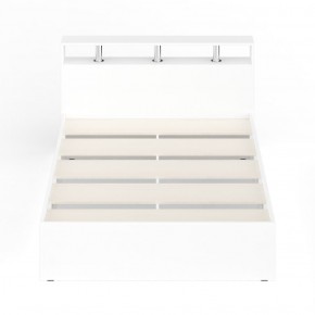 Камелия Кровать 1400, цвет белый, ШхГхВ 143,5х217х78,2 см., сп.м. 1400х2000 мм., без матраса, основание есть в Можге - mozhga.ok-mebel.com | фото 5