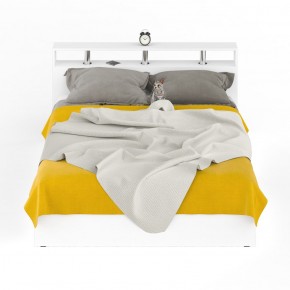 Камелия Кровать 1600, цвет белый, ШхГхВ 163,5х217х78,2 см., сп.м. 1600х2000 мм., без матраса, основание есть в Можге - mozhga.ok-mebel.com | фото