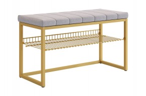 КЛАССНАЯ 2 Обувница (золото/оникс (велюр)​​​​​​​) в Можге - mozhga.ok-mebel.com | фото