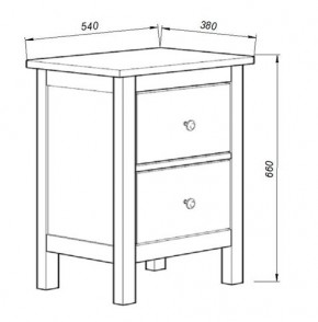 Комод 02 Кантри белый с двумя ящиками в Можге - mozhga.ok-mebel.com | фото 3