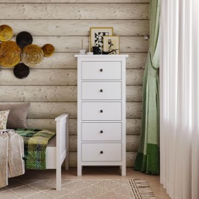 Комод 05 Кантри белый с пятью ящиками в Можге - mozhga.ok-mebel.com | фото 4