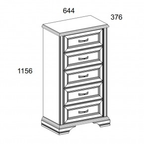 Комод 5S, MONAKO, цвет Сосна винтаж/дуб анкона в Можге - mozhga.ok-mebel.com | фото 2