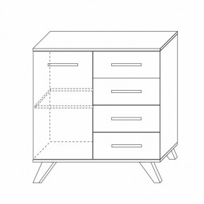 Комод 900 Вега Скандинавия в Можге - mozhga.ok-mebel.com | фото 7