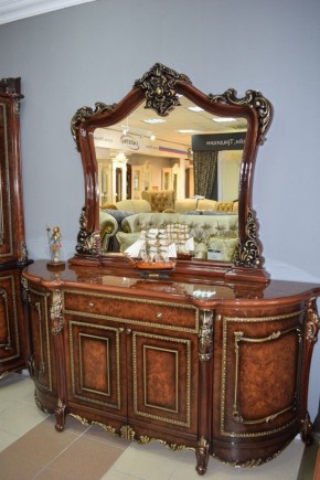 Комод Джоконда + зеркало (корень дуба глянец) в Можге - mozhga.ok-mebel.com | фото 3
