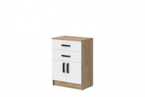 Комод Эконом (Дуб крафт золотой/Белый текстурный) в Можге - mozhga.ok-mebel.com | фото