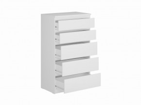Комод КАСТОР с пятью ящиками, цвет белый в Можге - mozhga.ok-mebel.com | фото 2
