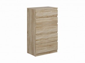 Комод КАСТОР с пятью ящиками, цвет Дуб Сонома в Можге - mozhga.ok-mebel.com | фото