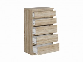 Комод КАСТОР с пятью ящиками, цвет Дуб Сонома в Можге - mozhga.ok-mebel.com | фото 2