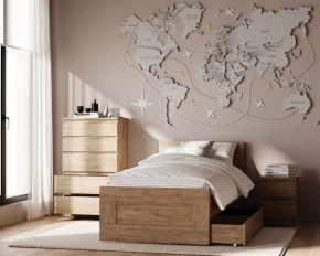 Комод КАСТОР с пятью ящиками, цвет Дуб Сонома в Можге - mozhga.ok-mebel.com | фото 3